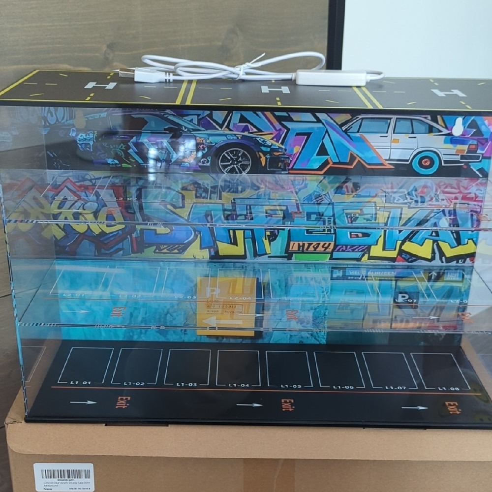 16 x 10 Acrylic Display Case With Background And Light